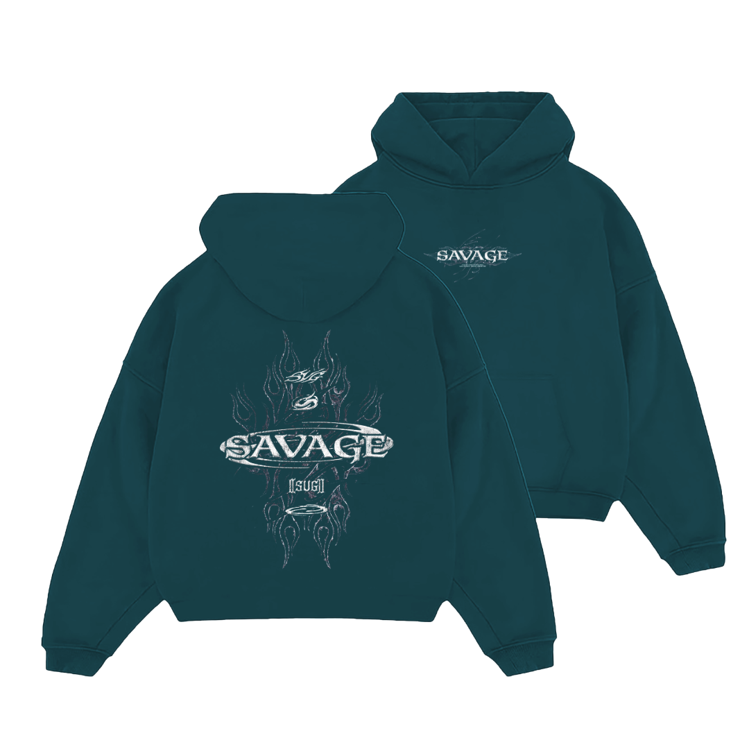 Hoodie Green Skull