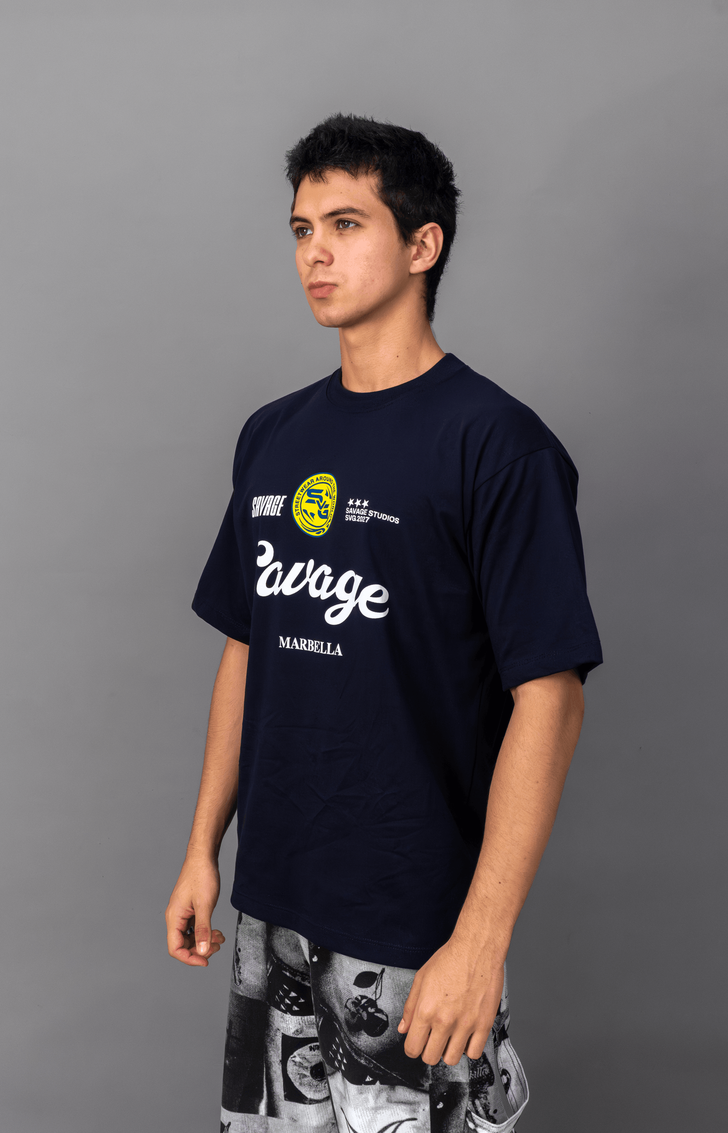 Polo Oversize Dark Ocean