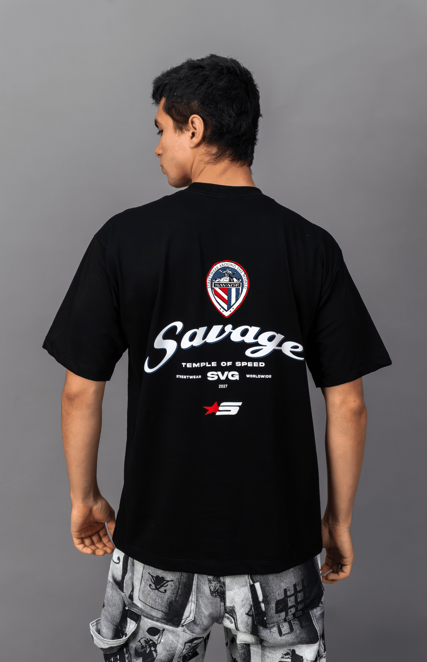 Polo Oversize negro