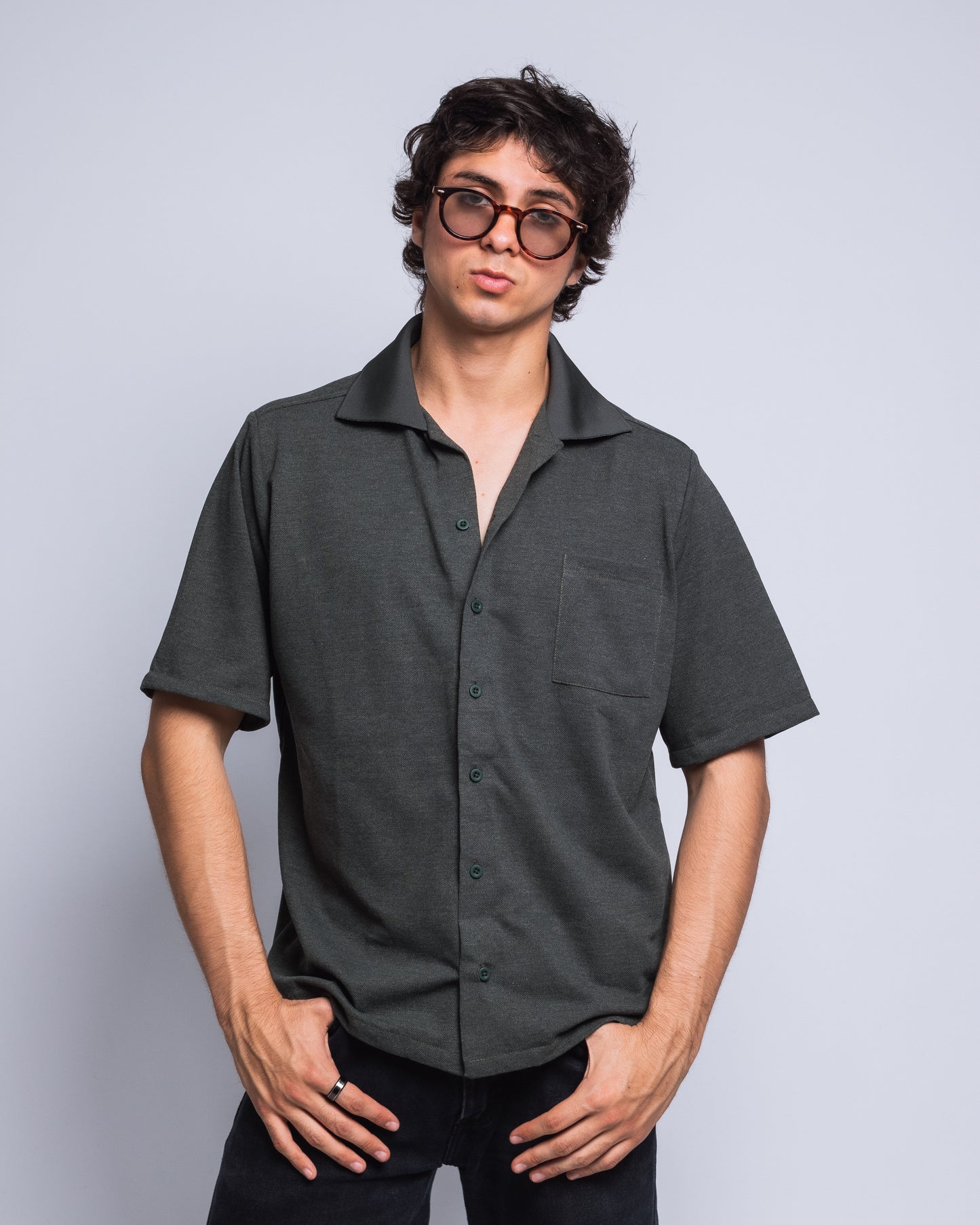 Camisa Savage Verde botella