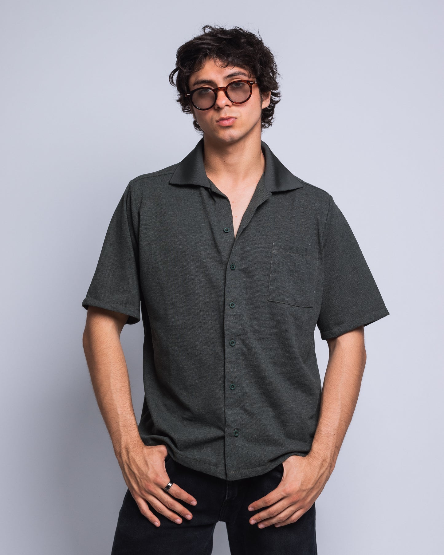 Camisa Savage Verde botella