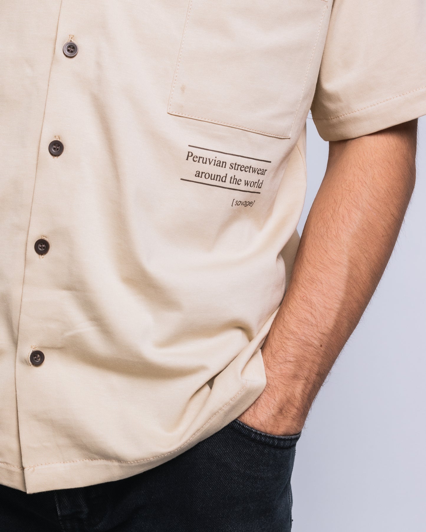 Camisa Savage Beige