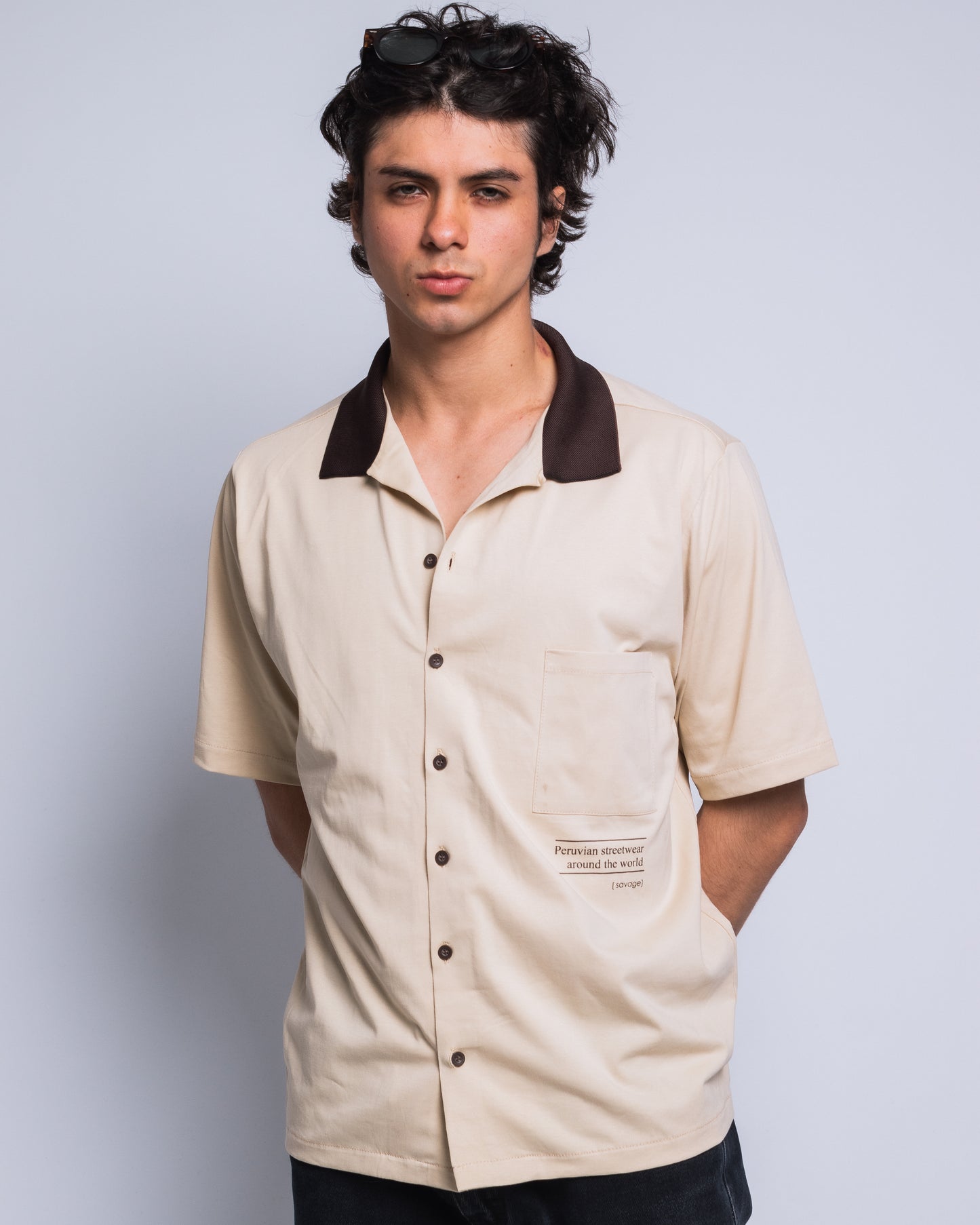 Camisa Savage Beige