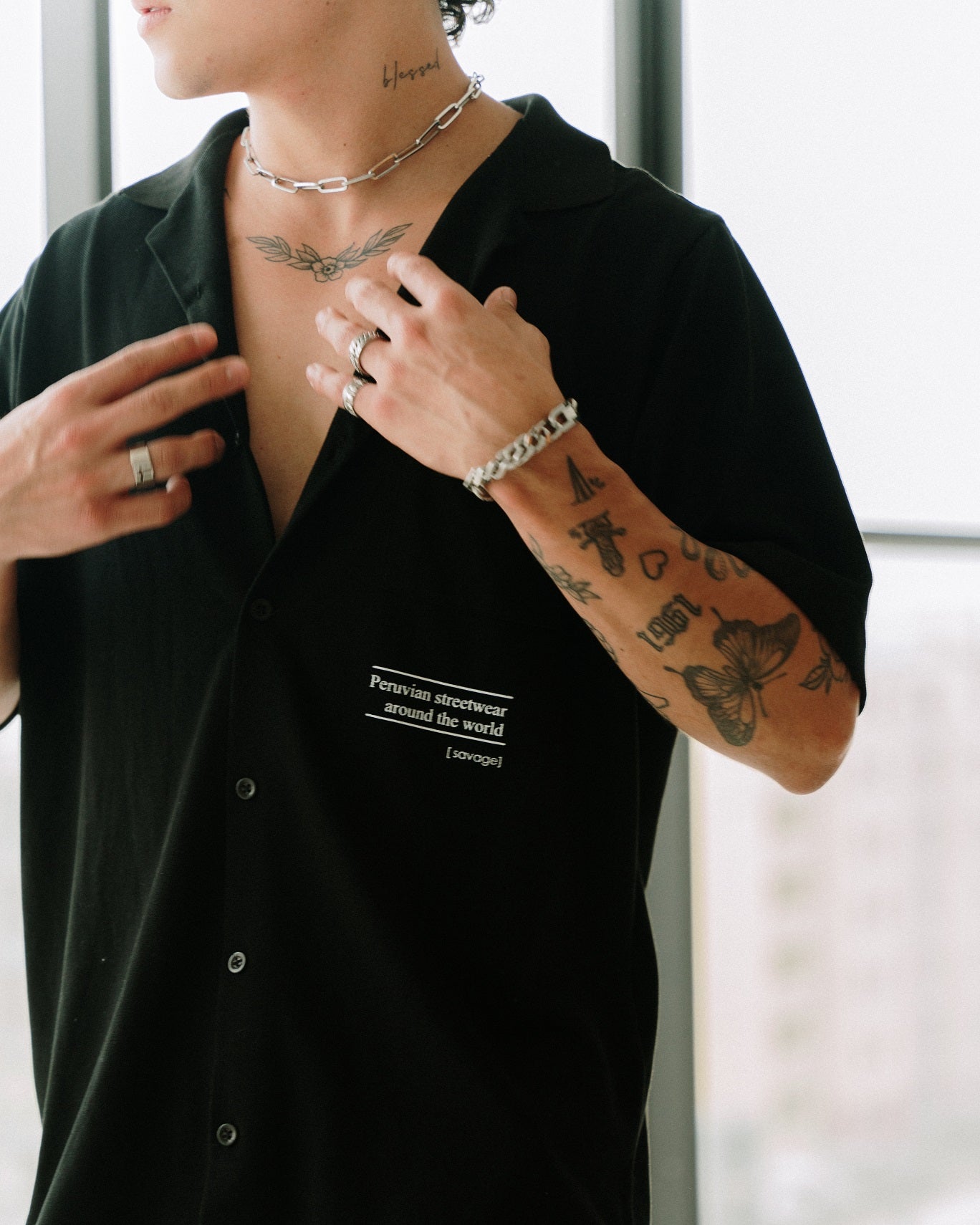 Camisa Savage Negra