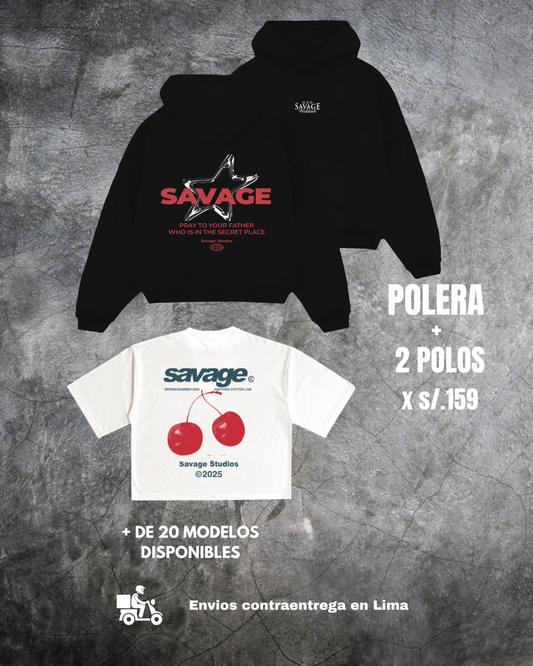 Hoodie + 1 polo por S/.139